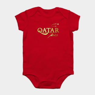Qatar Baby Bodysuit - QATAR 2022 | STATE OF QATAR by visualuv